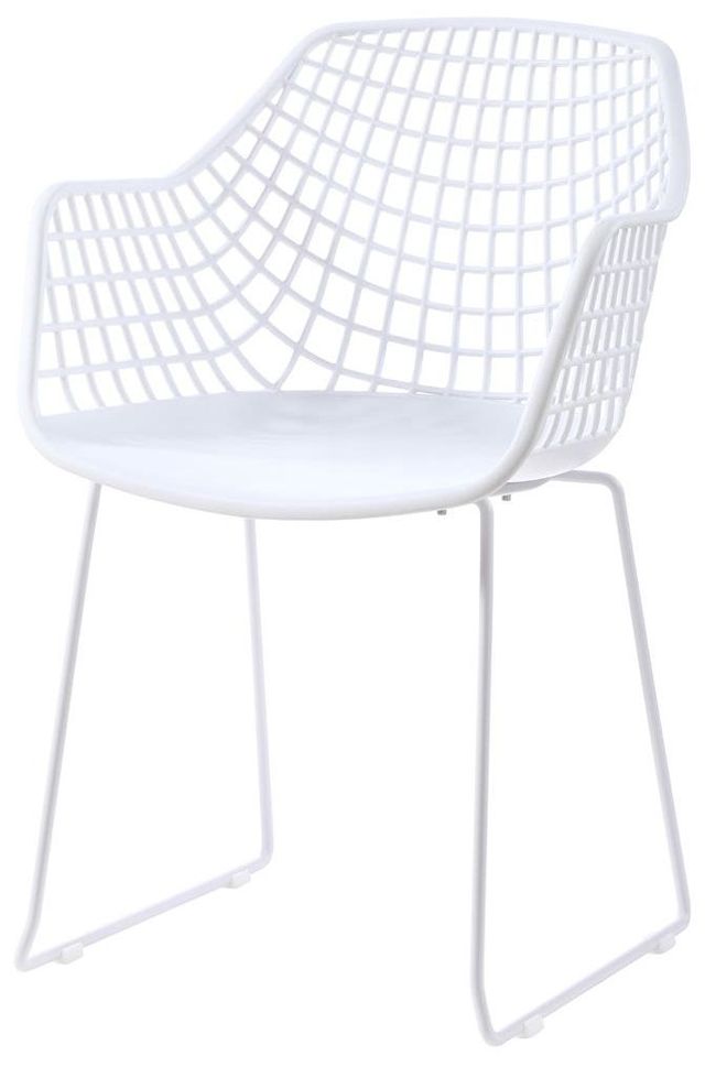 Moe's Home Collection Honolulu 2 Piece White Chairs-2