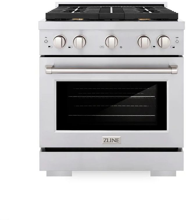 ZLINE 30" Stainless Steel Pro Style Gas Range-0