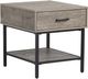 Magnussen Home® Fenwick Whitetail Brown Rectangular End Table with Matte Black Base-0