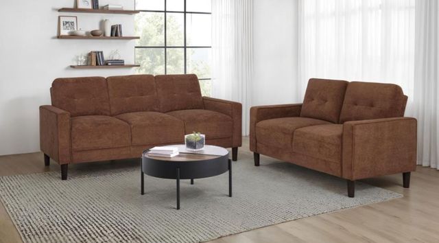 Coaster® Bowen II 2-Piece Rust Upholstered Sofa Set-1
