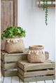 A & B Home Natural 7" Woven Planter-5