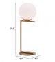Zuo® Belair Brass/White Table Lamp-4