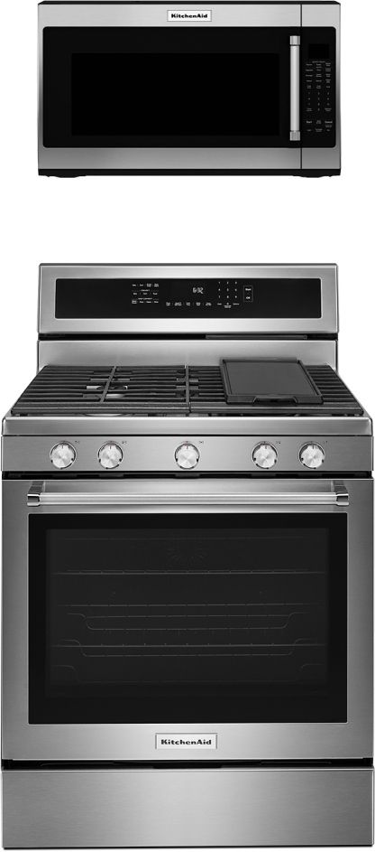 KitchenAid® 2 Piece Kitchen Package-Stainless Steel-0