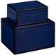 Currey & Company Lacquer 2-Piece Black/Navy Box Set-0
