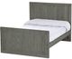 Crate Designs™ Furniture Graphite Twin Extra-Long Youth Panel Bed-0