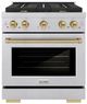 ZLINE Autograph Edition 30" Satin Stainless Steel Pro Style Gas Range-0