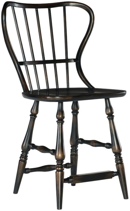 Hooker® Furniture Ciao Bella Black Spindle Back Counter Stool-0