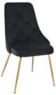 Mazin Furniture Plumeria Black/Gold Dining Side Chair -0