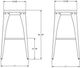 Amisco Customizable Upright Backless Bar Stool-2