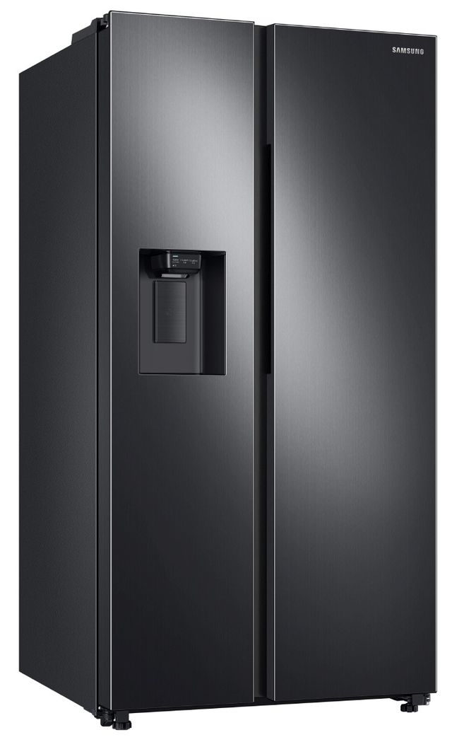 Samsung 36 in. 27.4 Cu. Ft. Fingerprint Resistant Black Stainless Steel Side-by-Side Refrigerator-2