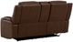 Signature Design by Ashley® Knightington Brown Power Reclining Loveseat with Audio Seating-3