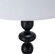 A & B Home Black/White Table Lamp with Round Four Tiered Body-3