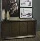 YHD Edwards Dark Brown Leather Cabinet-1