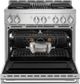 JennAir® NOIR™ 36" Stainless Steel Pro Style Natural Gas Range-2