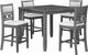 New Classic® Home Furnishings Gia 5-Piece Gray Counter Height Dining Set-0