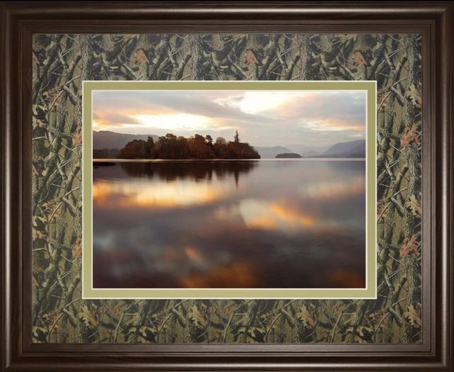 Classy Art Golden Lake by Peter Adams Framed Wall Art-0