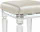 Elements International Twenty Nine White Vanity Stool-3