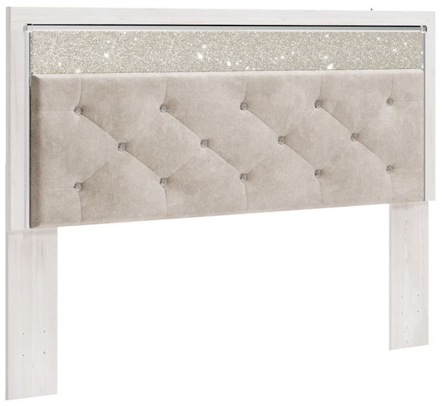 Signature Design by Ashley® Altyra 3-Piece White King Upholstered Panel Headboard Bedroom Set-1
