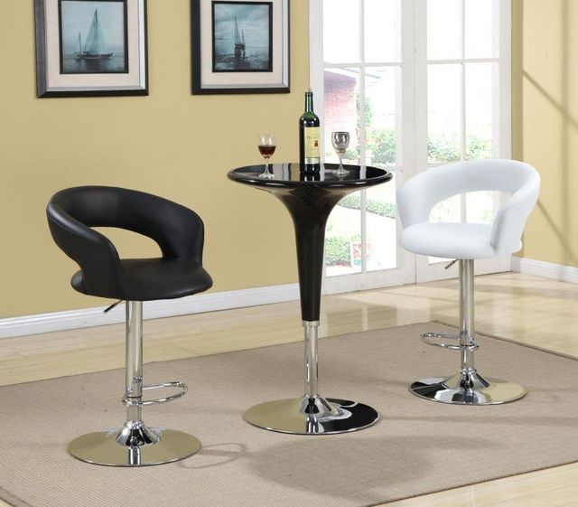 Coaster® Barraza White/Chrome Adjustable Bar Stool-6