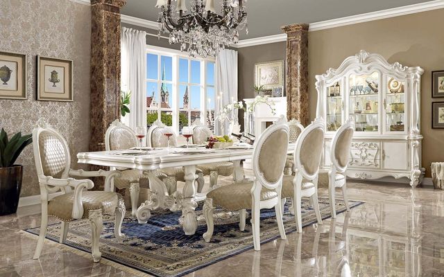 ACME Furniture Versailles Bone White Dining Arm Chair-1
