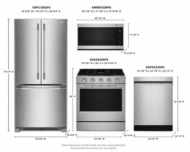 KitchenAid® 4-Piece Stainless Steel Kitchen Package-1