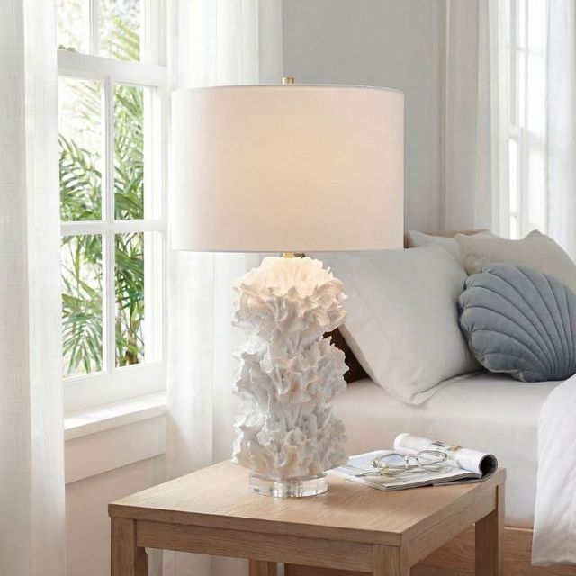 Uttermost® Cambre White Coral Table Lamp-1