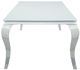 Coaster® Carone White Glass Top 81" Dining Table with Chrome Legs-2