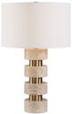 Uttermost® Makani Antique Gold Travertine Table Lamp-4