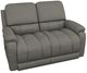 La-Z-Boy® Greyson Blue Gray Leather Manual Reclining Loveseat-0