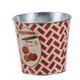 A & B Home Abington 3-Piece Red/White Tin Set-1