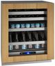 U-Line® 24" Beige Dual Zone Beverage Center-0