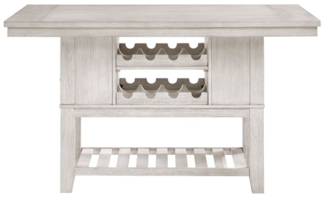 Homelegance® Savile Brushed Antique White Counter Height Table-2