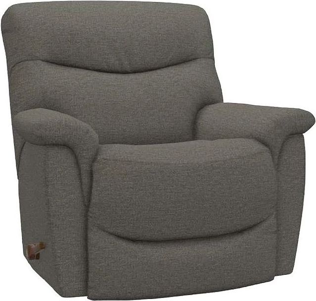 La-Z-Boy® James Charcoal Manual Rocking Recliner-0