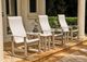 Telescope Casual Customizable Leeward Fabric/Plastic Outdoor Sling Supreme Rocker with Rustic Arms-1