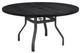 Homecrest™ Outdoor Living Customizable Timber Aluminum/Wood 54" Round Outdoor Dining Table with Universal Base and Umbrella Hole-0