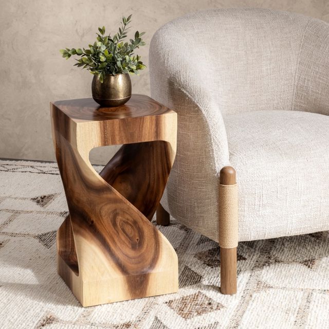 Classic Home Alia Natural Accent Table-1