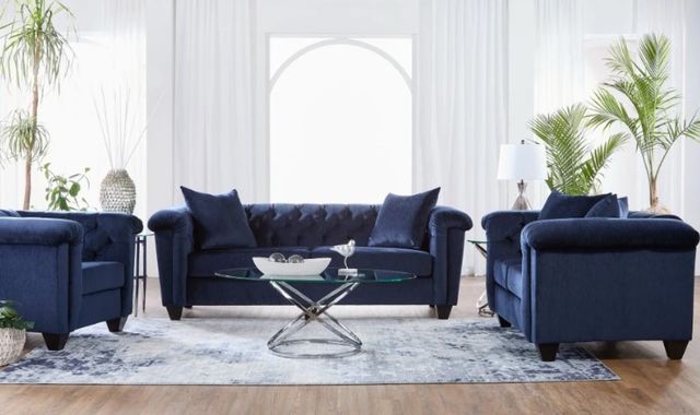 Hughes Furniture® 22900 Lush Navy Chair-1