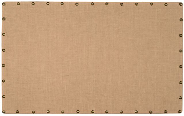 Linon Burlap Nailhead Medium Corkboard-0