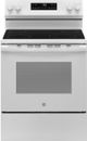 GE® 400 Series 30" White Freestanding Electric Range-0