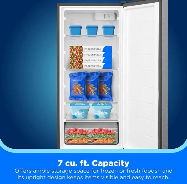 Midea® 7.2 Cu. Ft. Steel Gray Convertible Upright Freezer-3