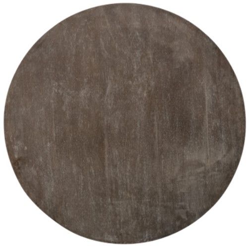 American Wholesale Furniture Brocade Ashnero/Nero White Round Coffee Table-1