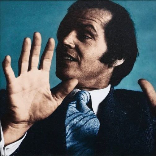 Stylecraft Jack Nicholson Teal Multi-Colored Wall Art-1