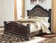 Signature Design by Ashley® Wellsbrook Dark Brown Queen Upholstered Bed-5