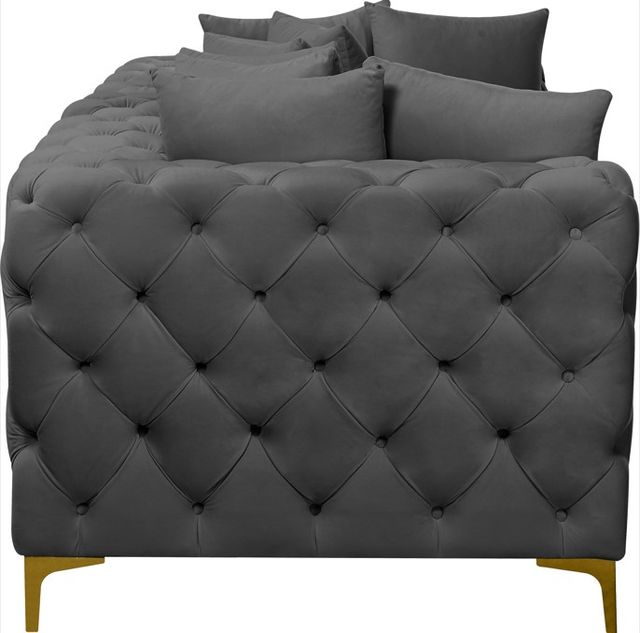 Meridian Furniture Tremblay Grey Velvet 78" Modular Sofa-3