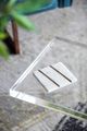 A & B Home 4-Piece Gold/White Coaster Set-3