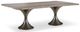 Century® Customizable Details Live Edge Gray Guan Slab Dining Table with Bronze Hourglass Base-0