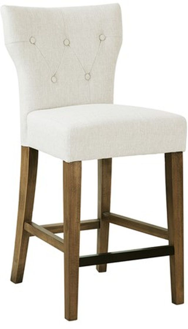 Olliix by Madison Park Cream Avila Tufted Back Counter Stool-0