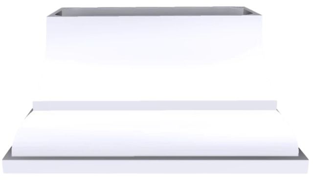 Vent-A-Hood® Designer Series 60" White Island Range Hood-0