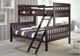 Donco Kids Dark Cappuccino Twin/Full Mission Bunkbed-1