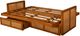 Kodiak Furniture Westport Honey Full Futon Frame with Storage-1